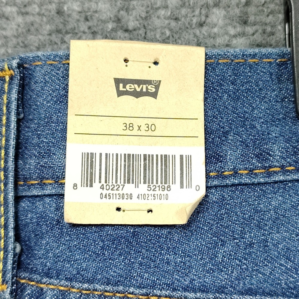 NEW Levi's 511 Jeans Men's 38X30 Blue Denim Slim Fit Straight Leg Stretch Casual - Picture 8 of 14